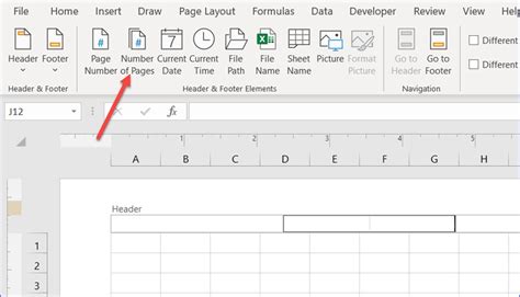 Add Page Numbers To Excel Worksheets