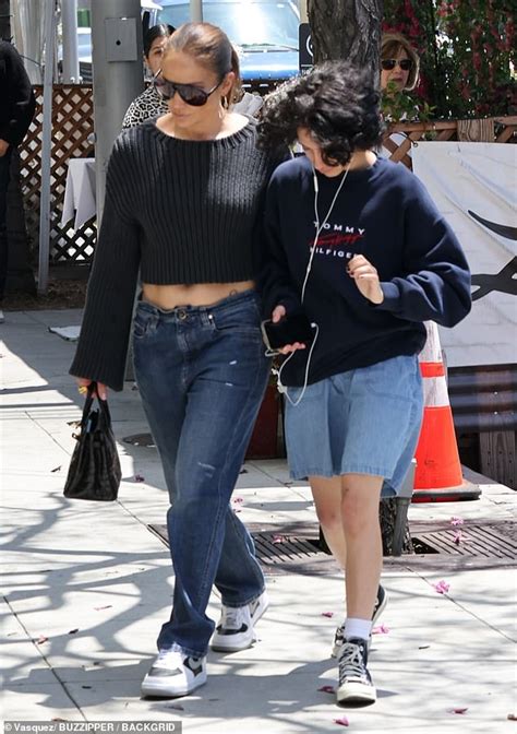 Jennifer Lopez 53 Shows Off Her Toned Abs In Cropped Sweater And