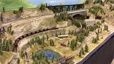 Each seating aisle was provided with its own exterior sliding door. Model Train Layout - Canadian Rockies - YouTube