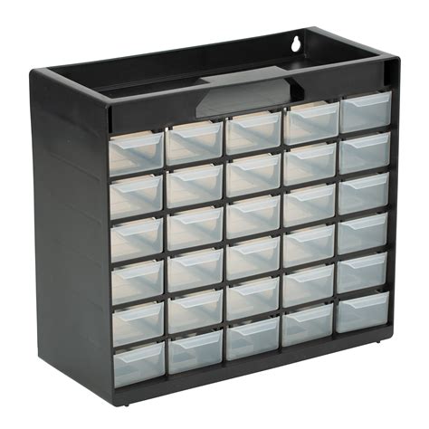 Hyper Tough 30 Drawer Small Parts Organizer Fastener Storage Black