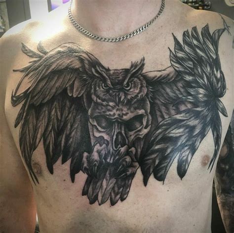 101 Best Owl Chest Tattoo Ideas You Have To See To Believe 2023