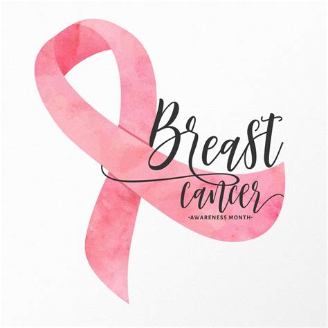 Watercolor Breast Cancer Awareness Ribbon Vector Art At Vecteezy