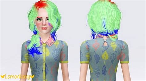 Newsea S Vice City Hairstyle Retextured By Lemonkixxy Sims 3 Hairs