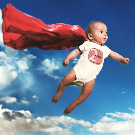 Doesnt Time Fly 2 Months Old Superman Superbaby Baby Flying