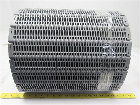 Intralox Series 400 Grey Flush Grid Plastic Conveyor Belt 2 Pitch 15