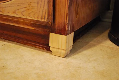 Light rail moldings are available in a variety of styles and sizes to accommodate different design styles. Faux Cabinet Feet (With images) | Kitchen cabinets trim ...