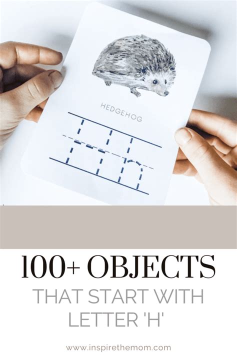 100 Objects That Start With H Alphabet Items A Z