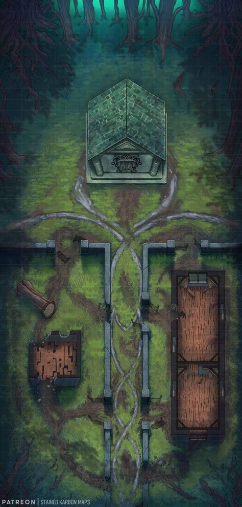 Abandoned Mausoleum 22x46 R Battlemaps Dnd World Map Fantasy Map