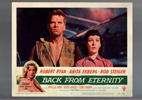 Movie Poster Back From Eternity 1956 Lobby Card Keith Andes Phyllis Kirk Vg Vg