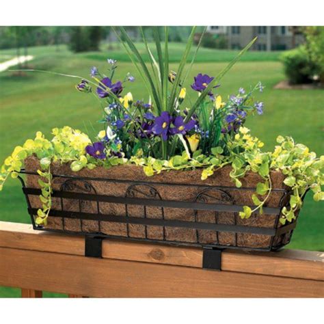 But some planters just weren't keeping my plants alive! flower container design for railings | ... railing planter ...