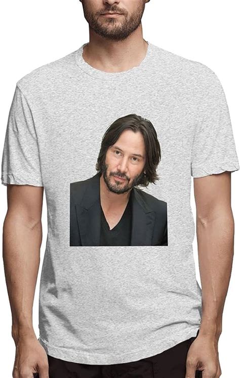 R Ymadcqs Keanu Reeve S T Shirt Large Short Sleeve Crewneck Sports