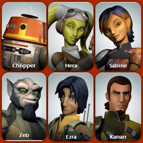 Personajes De Star Wars Rebeldes