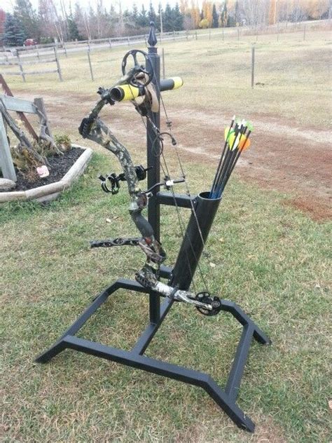 My Diy Bow Stand Made It Out Of 1 12 Thin Square Metal Tubing And A