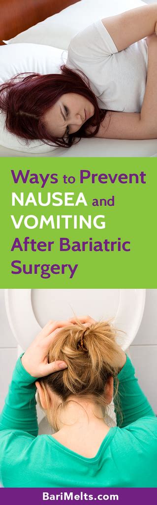 How To Prevent Nausea And Vomiting After Bariatric Surgery By Barimelt