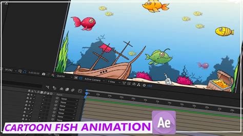 After Effects Cartoon Animation Tutorial Part1 Fish Animation