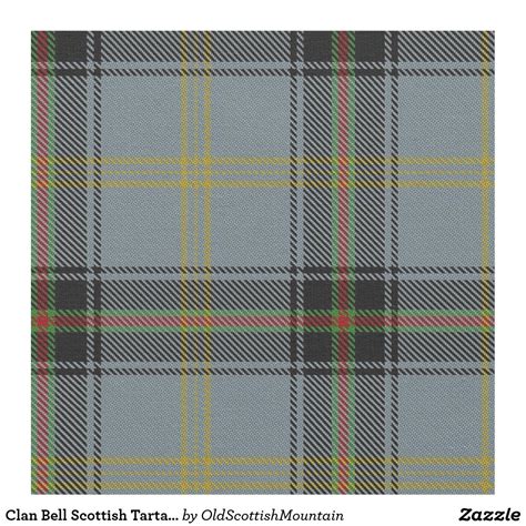 Clan Bell Scottish Tartan Plaid Fabric Plaid Fabric Fabric Printing