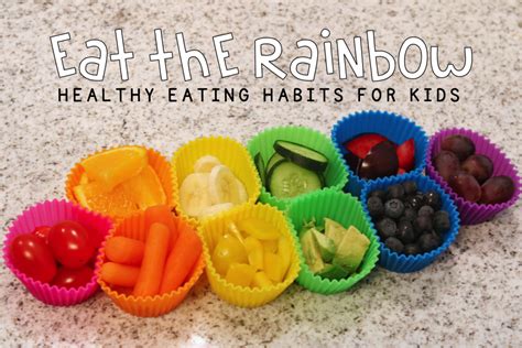 Eat The Rainbow Healthy Eating Habits For Kids