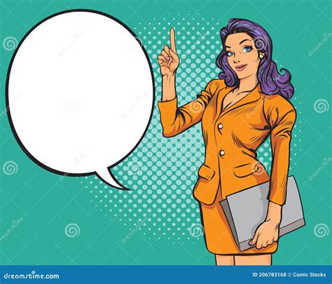 Business Women In Presentation Gesture Woman Pointing Finger At You