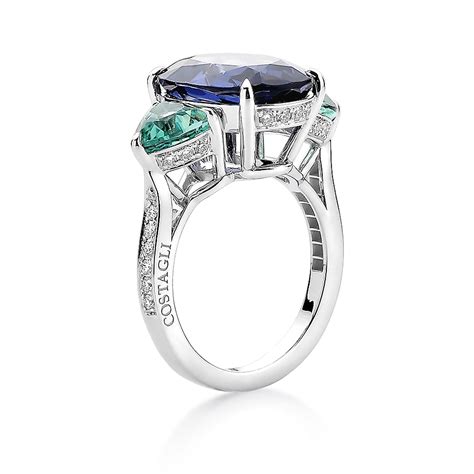 Blue Spinel And Lagoon Tourmaline Ring Paolo Costagli