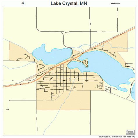Lake Crystal Minnesota Street Map 2734190