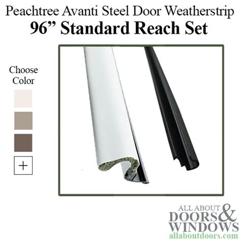 Peachtree Avanti Steel Door Weatherstrip Q Lon 96 Length Standard