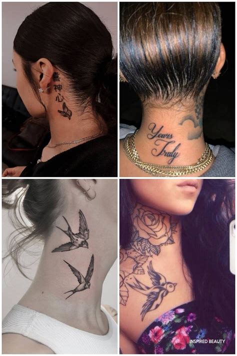 26 Coolest Neck Tattoos For Women 2023 Inspired Beauty