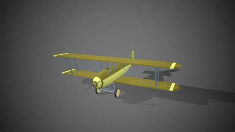 Airplane Cartoon 08 3d Asset Realtime Cgtrader