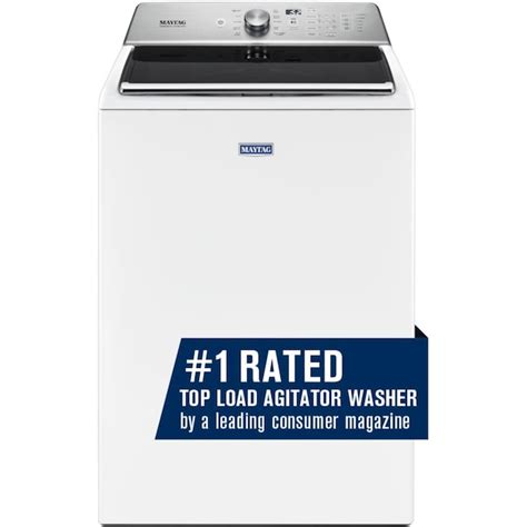 Maytag 52 Cu Ft High Efficiency Agitator Top Load Washer White At