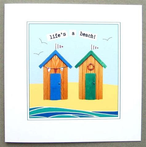 Beach Hut Card Beach Hut Cards Greeting Cards