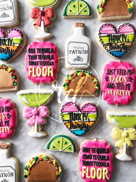 Taco And Tequila Fiesta Cookies Tacos And Tequila 21st Birthday