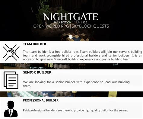 Nightgate Rpg Server Looking For Builders Server Recruitment