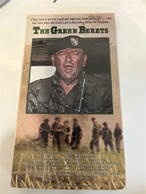 Vintage 1968 Vietnam War Movie The Green Berets With John Wayne Vhs