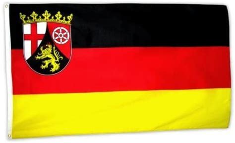 Fahnentuch 150x90 Cm Deutschland Mit Rheinland Pfalz Wappen Betze Fan