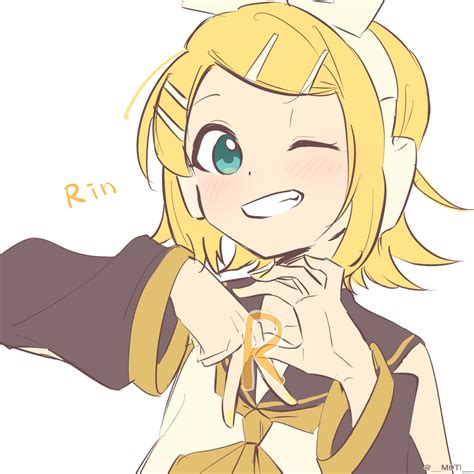 Kagamine Rin Vocaloid Drawn By M0ti Danbooru