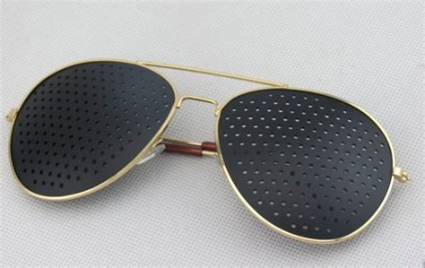vision care anti myopia anti fatigue pinhole uv400 sunglasses metal frame