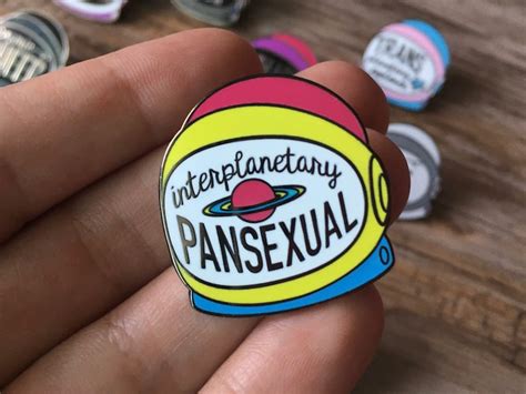 Pansexual Pride Enamel Pin Interplanetary Pan Soft Enamel Etsy