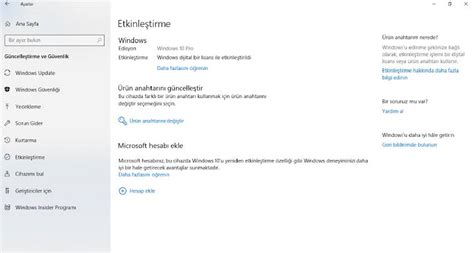 Windows 10 ürün Anahtarı Nasıl öğrenilir