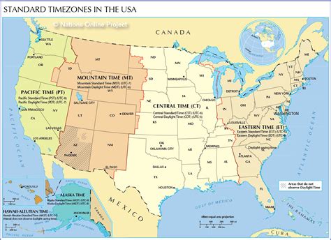 Map Of The Time Zones United States Map