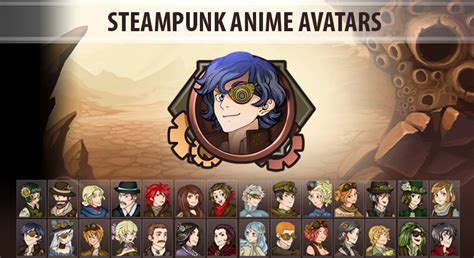 Steampunk Anime Avatars In 2d Assets Ue Marketplace