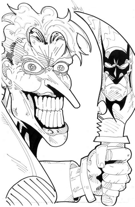 Free printable joker coloring pages. Scary Joker with Knife Coloring Page - NetArt