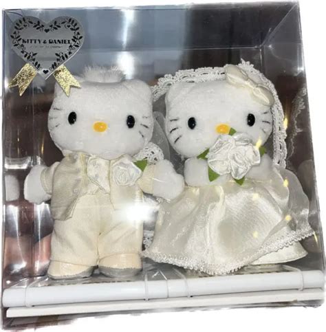 Sanrio Hello Kitty And Dear Daniel Wedding Couple Plush Doll Box White Japan 106 00 Picclick