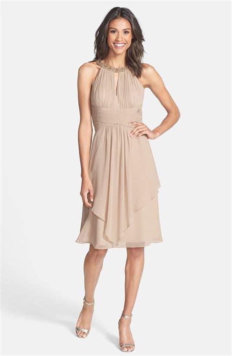 Neutral Dress For A Beach Wedding For The Mother Of The Groom Bride