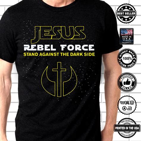 Jesus Rebel Force Stand Against The Dark Side Christian Lord Child Of