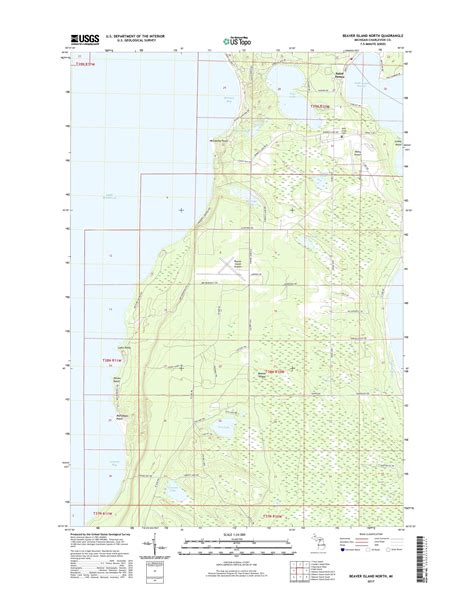 Mytopo Beaver Island North Michigan Usgs Quad Topo Map