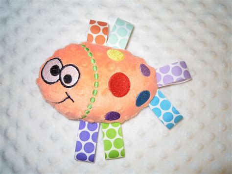 Minky Toyfish Toyloviefishy Soft Toypersonalized Baby Etsy