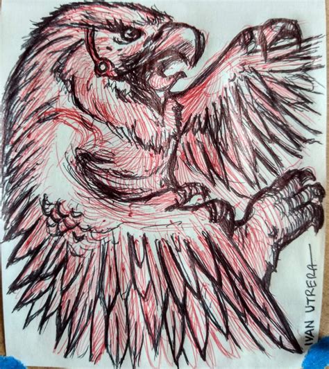 Aguila A Lapicero Por Ivanutrera Dibujando