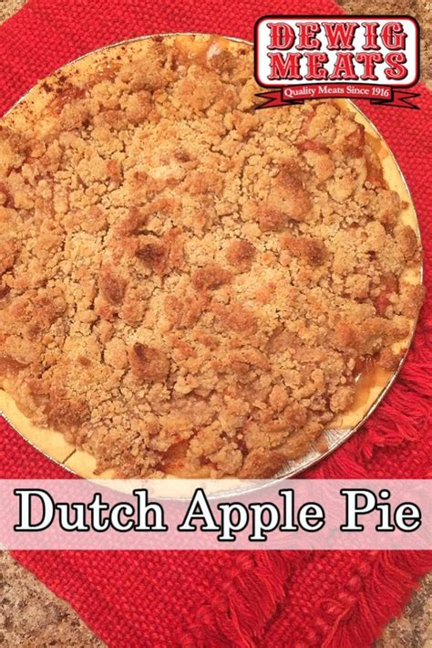 Dutch Apple Pie Dewig Meats