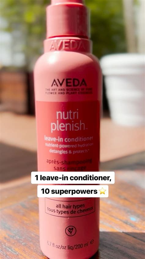 Nutriplenish Leave In Conditioner Aveda In Dry Hair Care