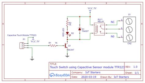 Touch Based Switch Board Using Ttp223 Iot Starters