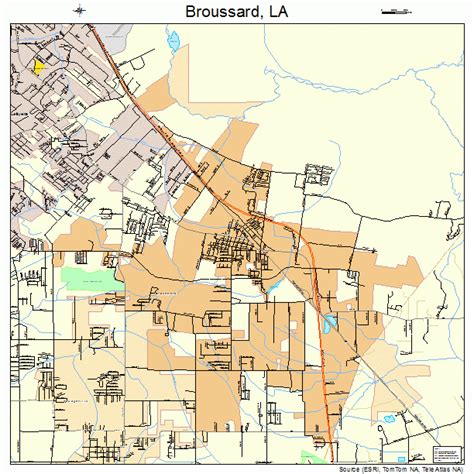 Broussard Louisiana Street Map 2210075